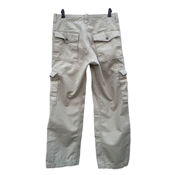 Levi's Cargo Pants, 32x30.5,  Loose Straight Fit, Cotton, Beige, Khaki, Tan - Picture 3 of 11